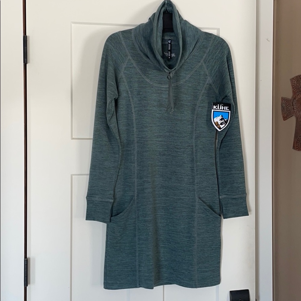 KUHL Lea Dress (NWOT) Pewter Green, Small (US 6-8)